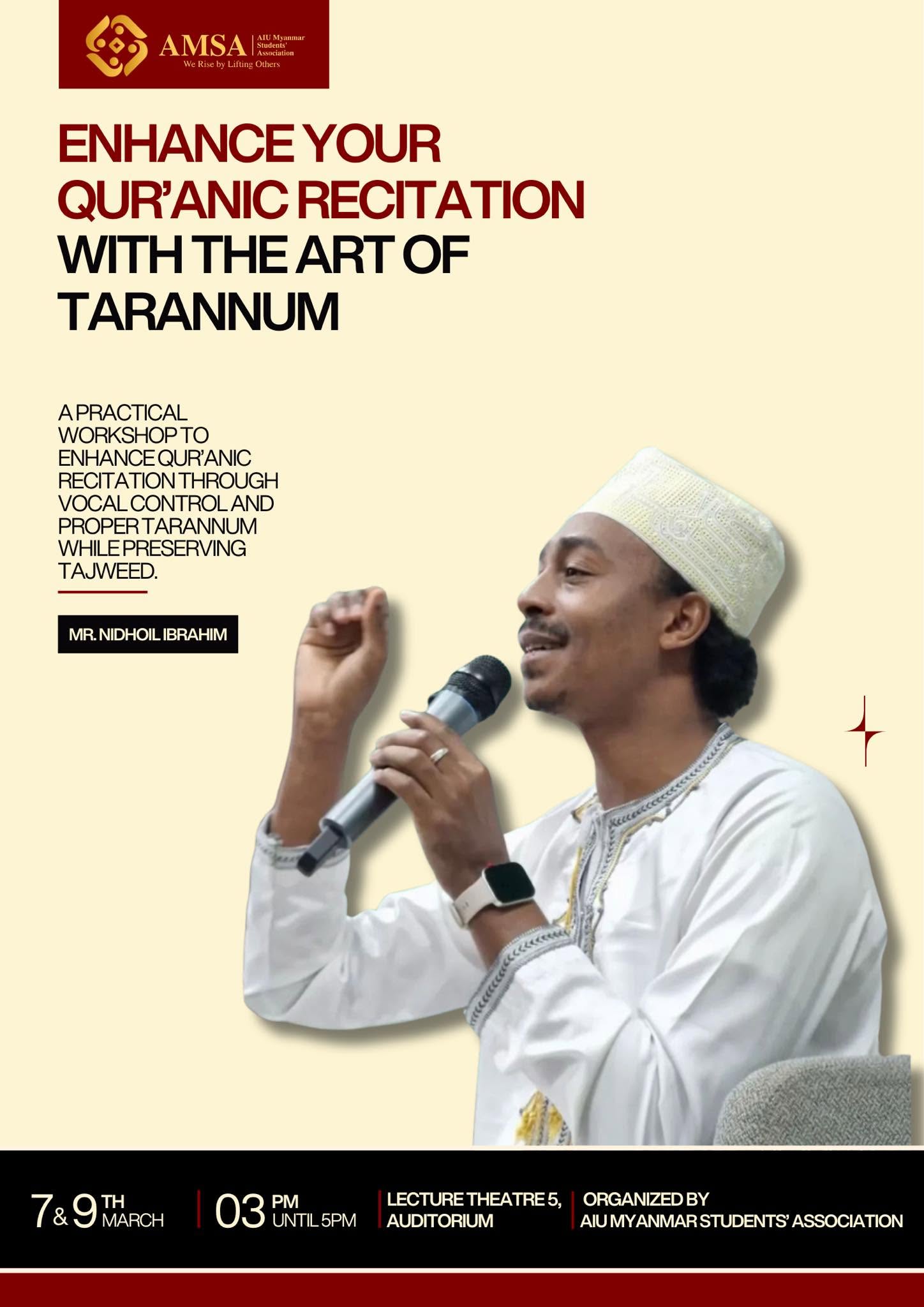 Enhancing Qur'anic Recitation Through the Art of Tarannum Workshop
