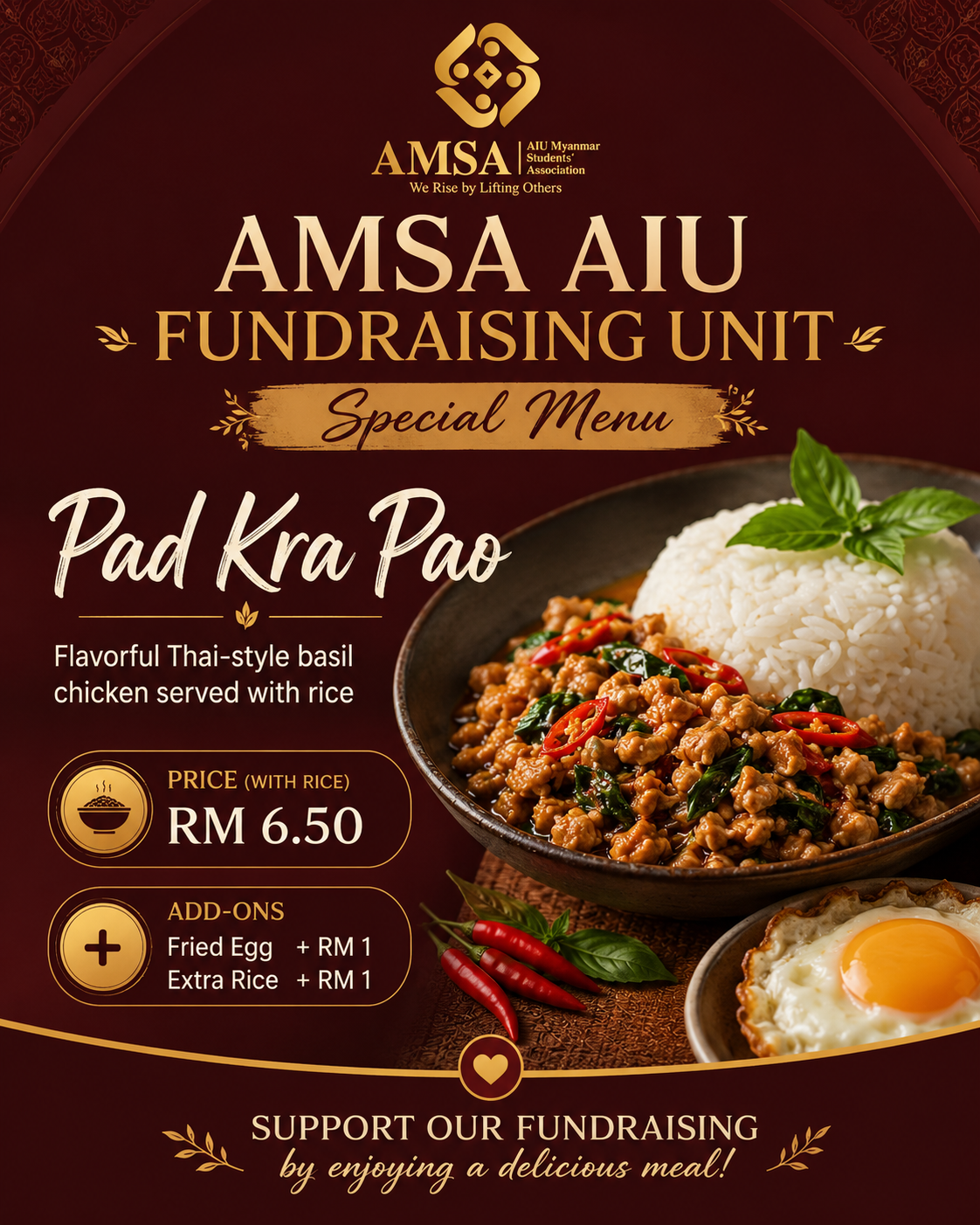 Pad Kra Pao Fundraising Activity