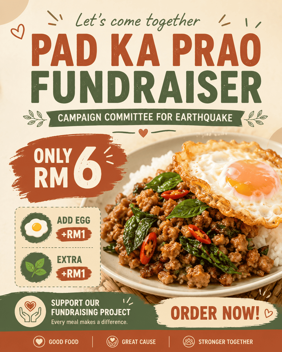 Pad Ka Prao Fundraiser Meal