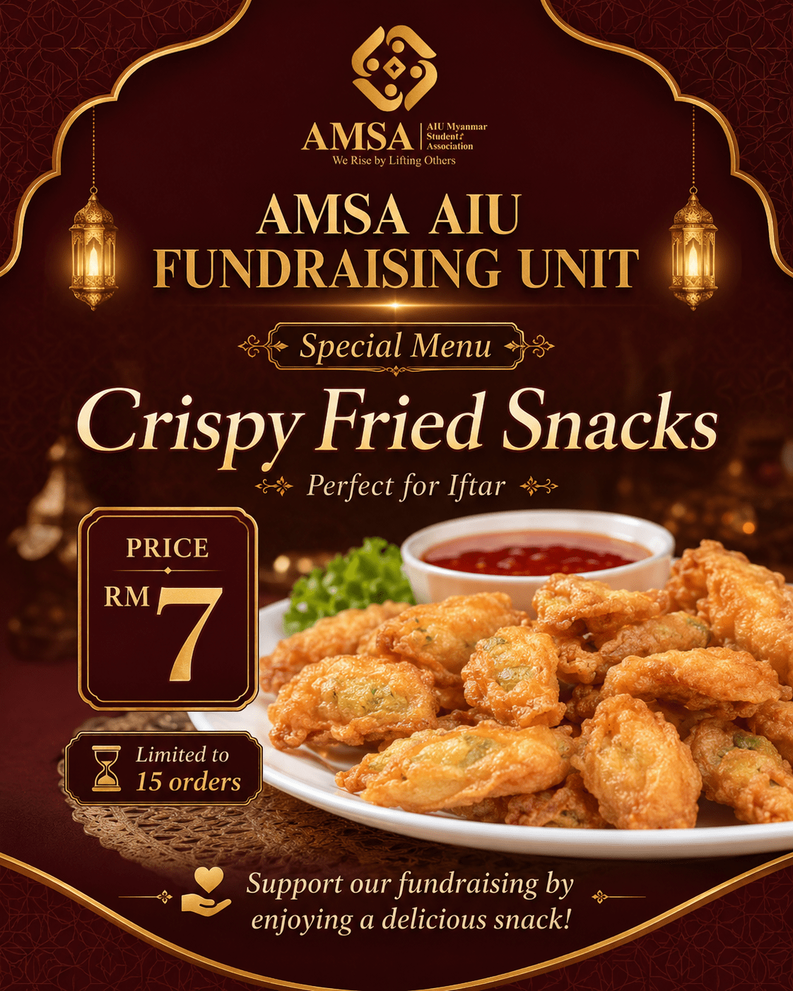 Crispy Fried Snacks Fundraising Activity